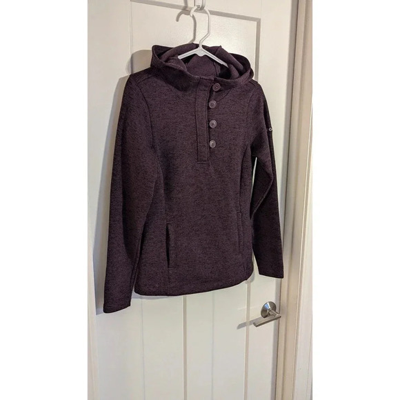 Columbia Darling Days Deep Purple Pullover Sweatshirt sz S - Picture 2 of 6